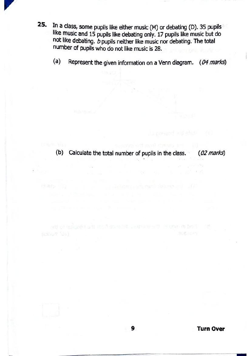 PLE 2025 Mathematics Past Paper & Answers — page 9